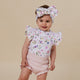 Gracie Short Sleeve Organic Bodysuit with Frill - Thumbnail 4