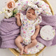 Gracie Short Sleeve Organic Bodysuit with Frill - Thumbnail 3