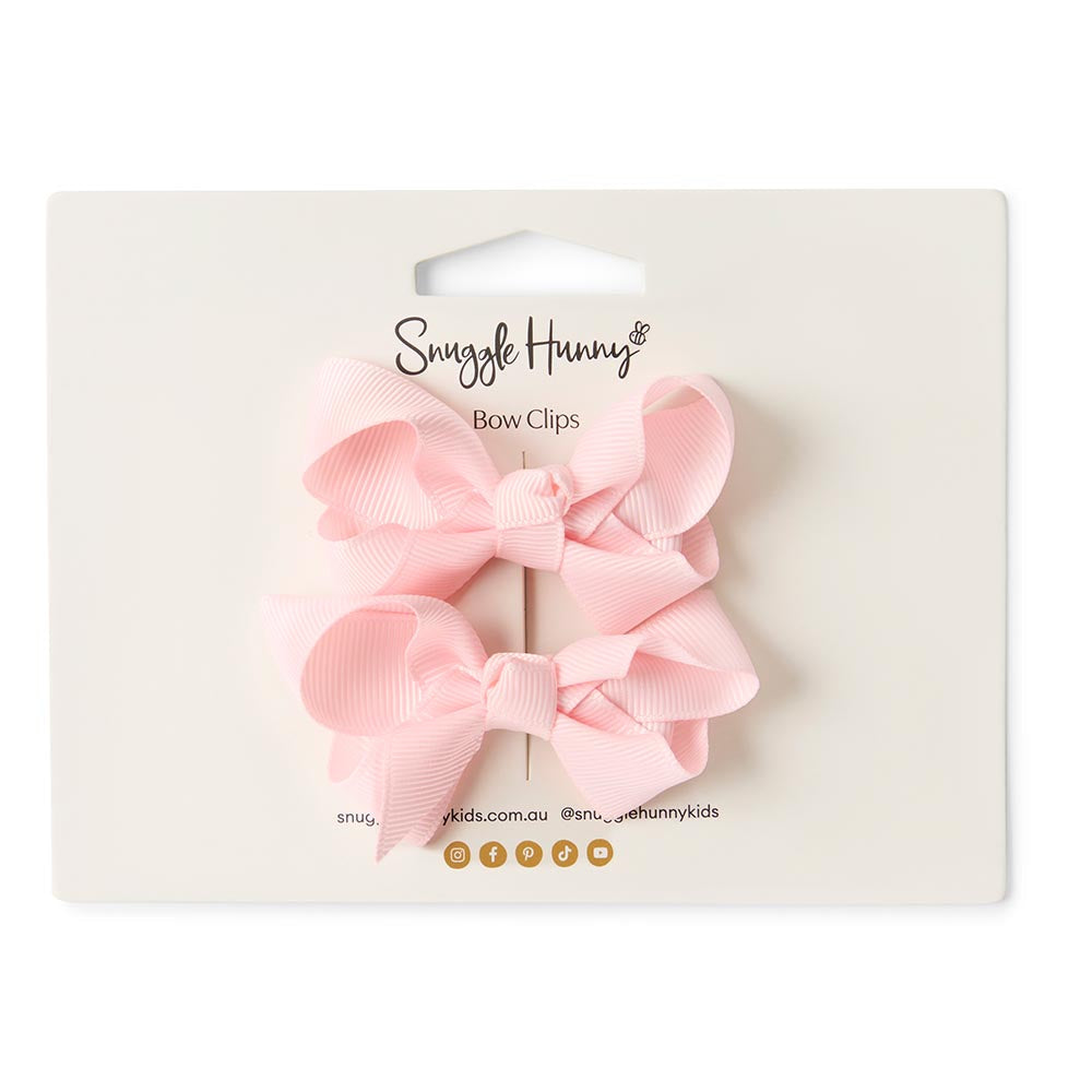 Baby Pink Piggy Tail Hair Clips - Pair - View 3
