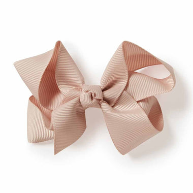 Nude Bow Hair Clip-Snuggle Hunny