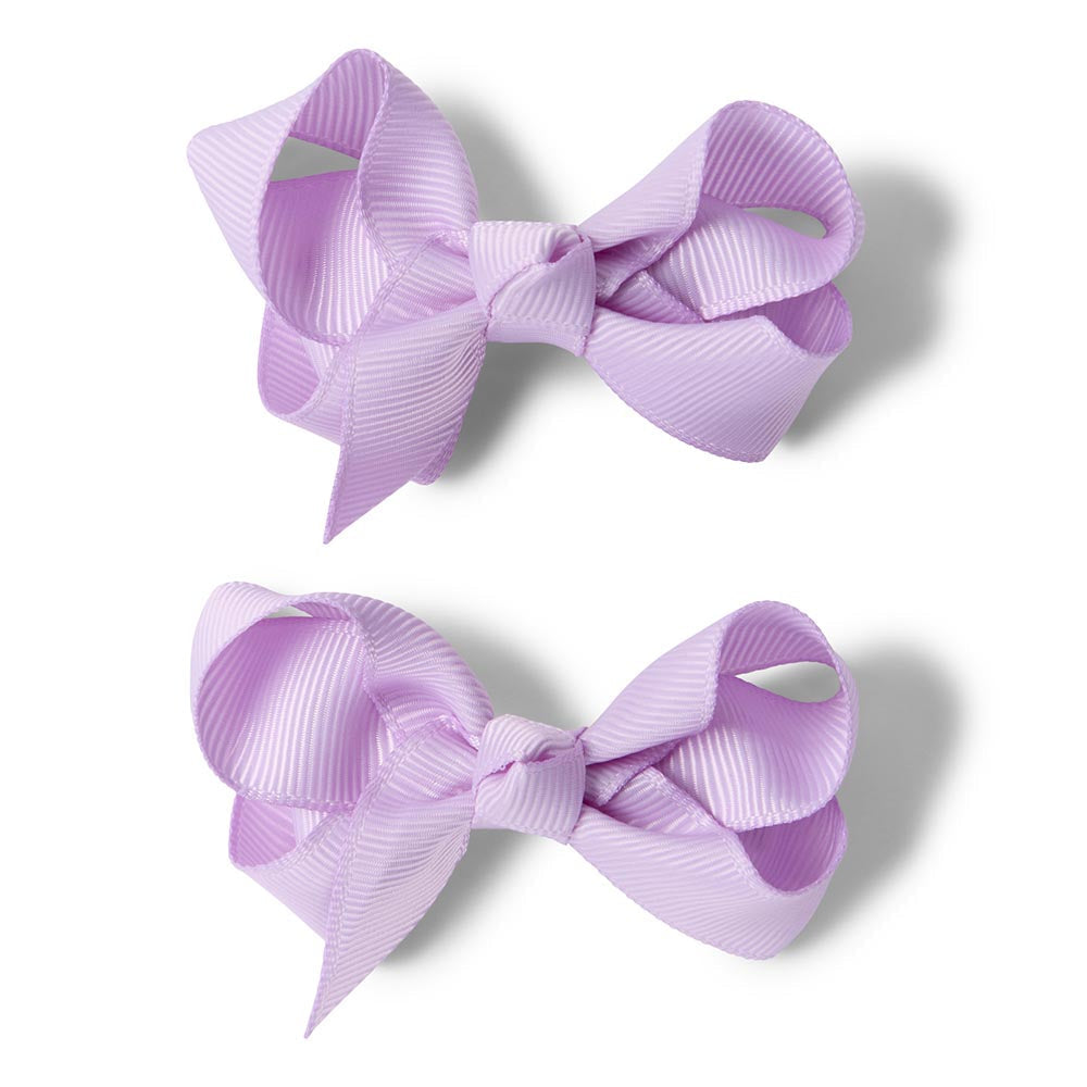 Soft Violet Piggy Tail Hair Clips - Pair - View 2