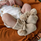 Hazelnut Organic Cotton Knit Booties - Thumbnail 1