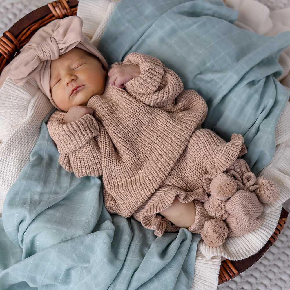 Hazelnut Oversized Cotton Knit Jumper - View 19