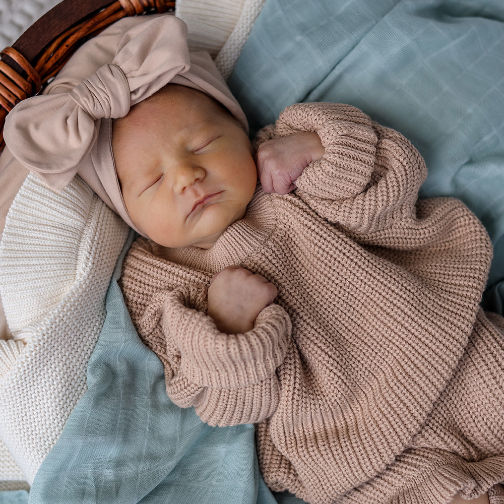 Hazelnut Oversized Cotton Knit Jumper - View 7