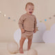 Hazelnut Organic Cotton Knit Shorts - Thumbnail 8