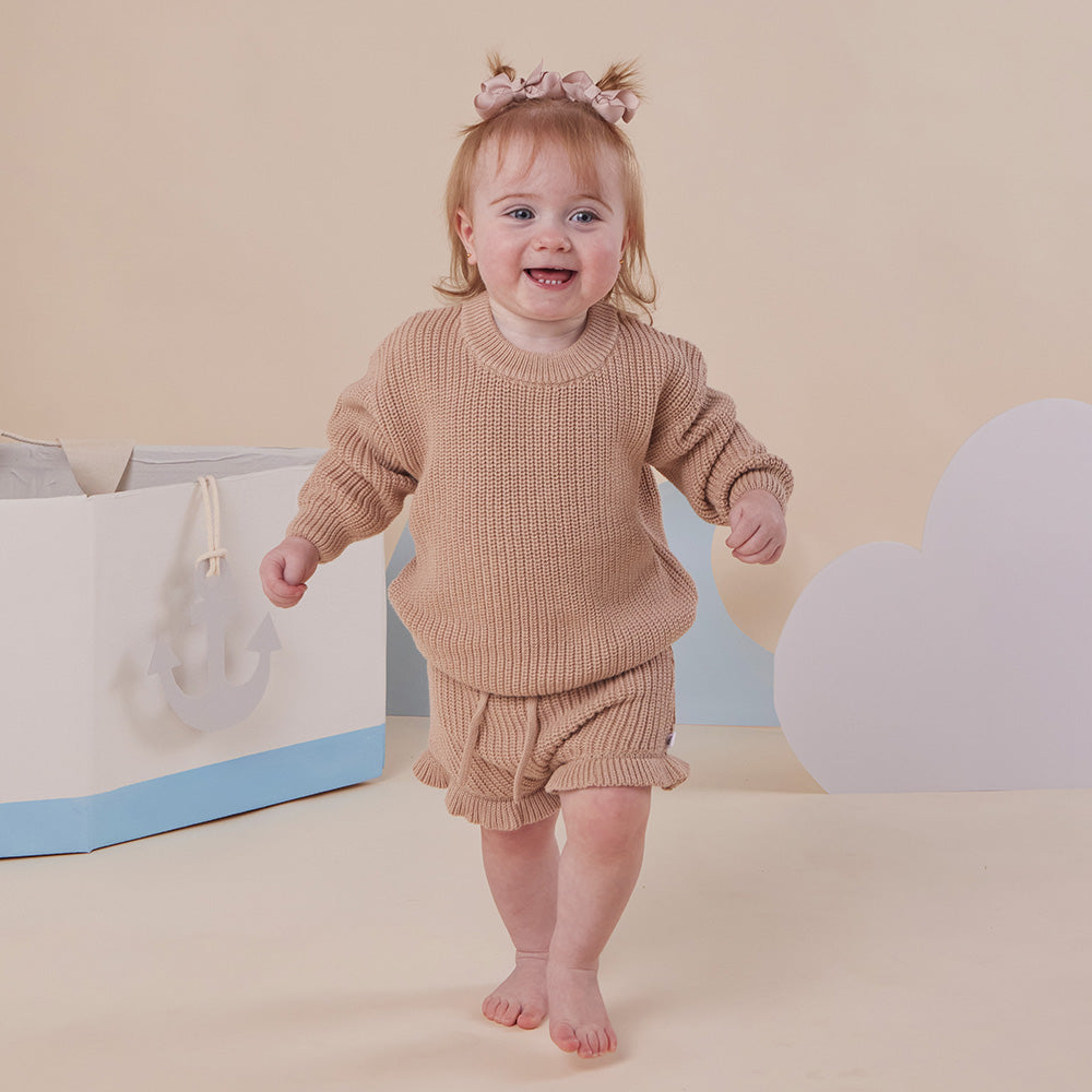 Hazelnut Organic Cotton Knit Bloomers - View 4