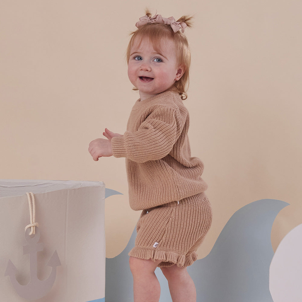 Hazelnut Organic Cotton Knit Bloomers - View 1