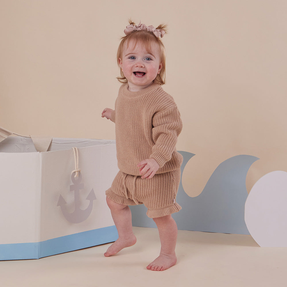 Hazelnut Organic Cotton Knit Bloomers - View 3