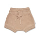 Hazelnut Organic Cotton Knit Shorts - Thumbnail 2