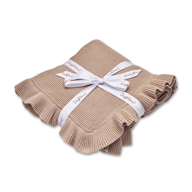 Ruffle Knit Organic Baby Blanket | Snuggle Hunny