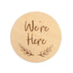 We're Here Large Wooden Milestone Card - Thumbnail 3