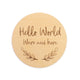 We're Here Large Wooden Milestone Card - Thumbnail 2