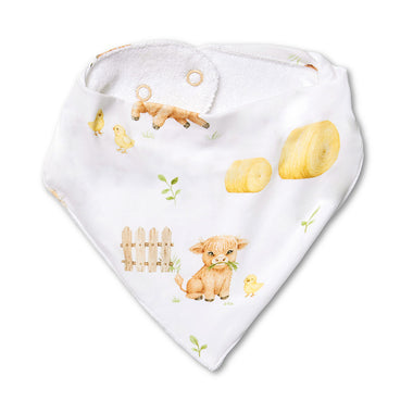 Highland Cows Organic Dribble Bib | Snuggle Hunny