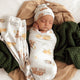 Highland Cows Organic Jersey Wrap & Beanie Set - Thumbnail 5