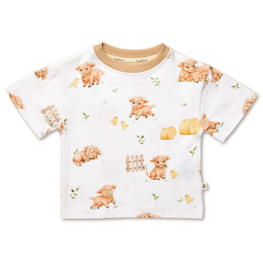 Highland Cows Organic Oversized Tee | Snuggle Hunny