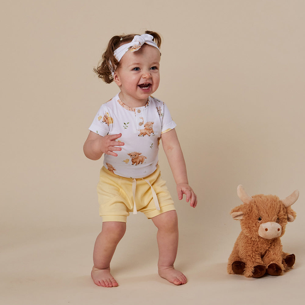 Highland Cows Short Sleeve Organic Bodysuit - View 15