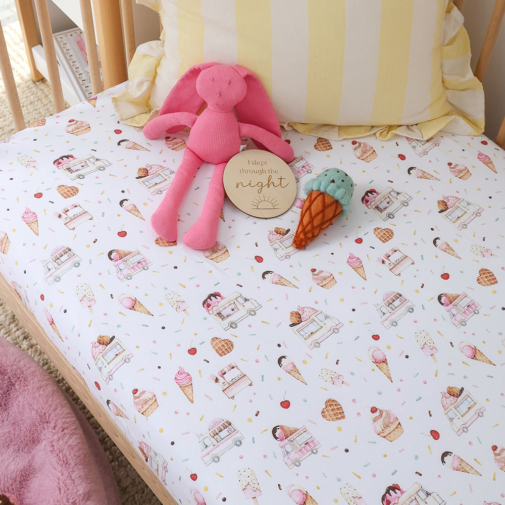 Ice Creams Organic Fitted Cot Sheet - View 6