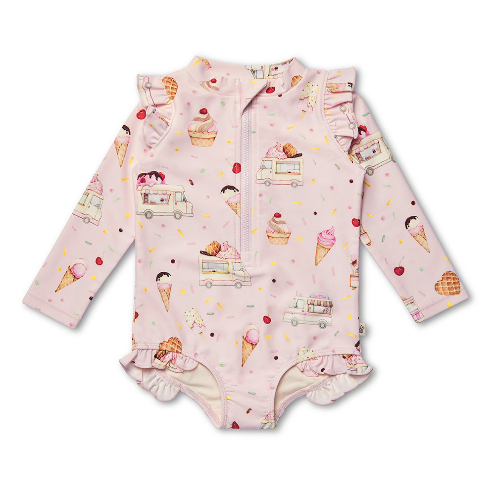 Ice Creams Frill Swimsuit - View 2