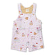 Ice Creams Organic Snuggle Overall Shorts - Thumbnail 2