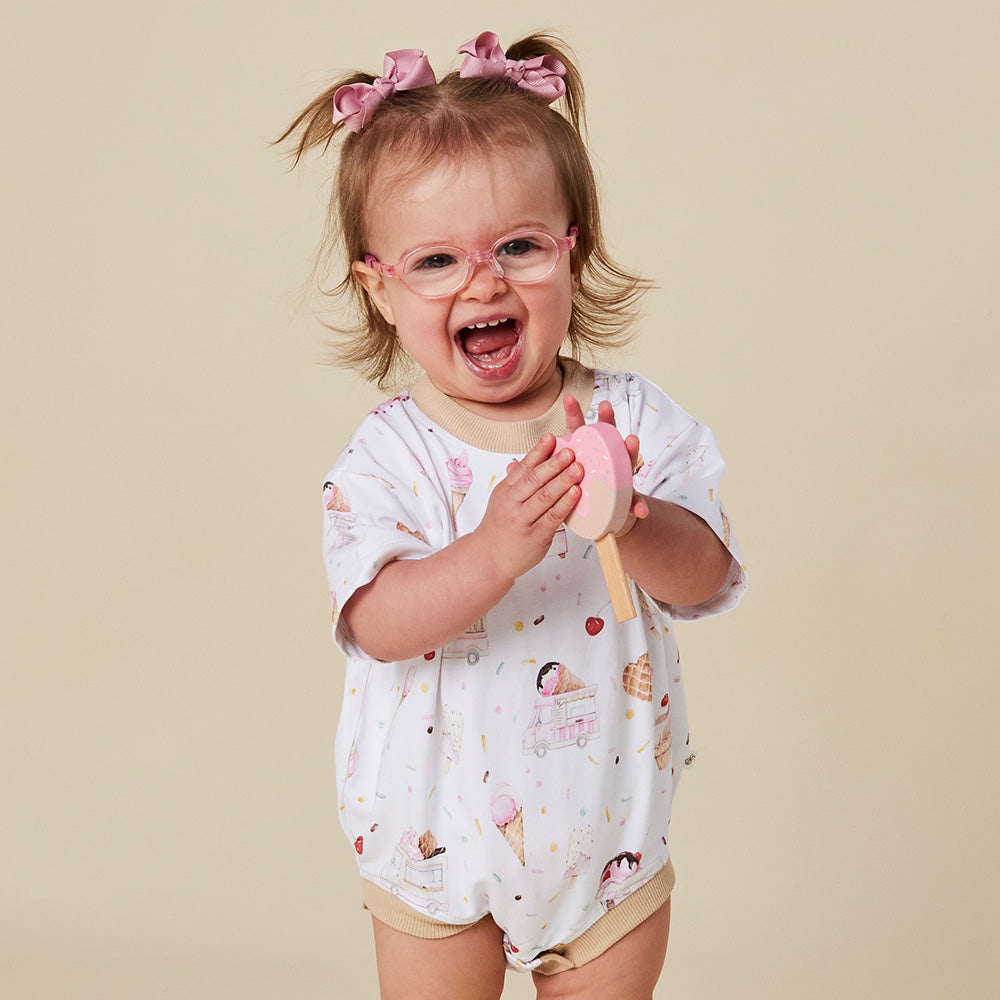 Ice Creams Organic Oversized Romper - View 8