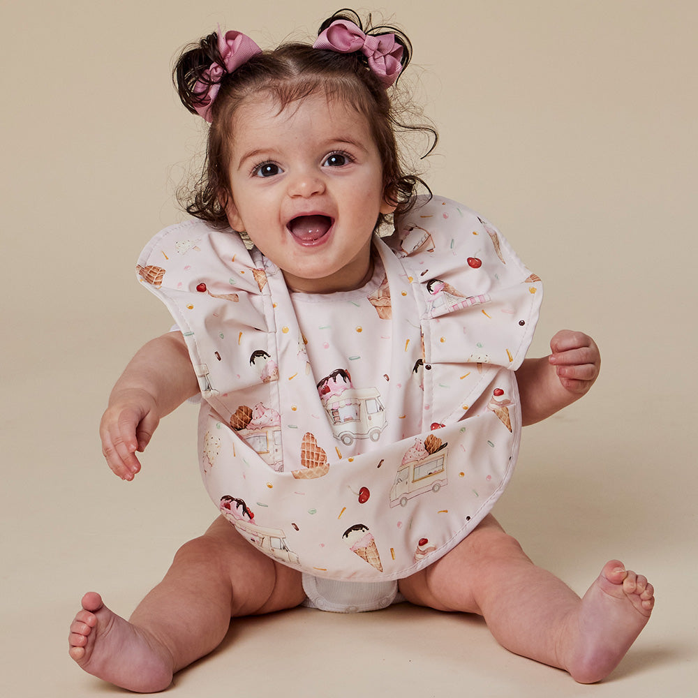 Ice Creams Frill Snuggle Bib - View 3
