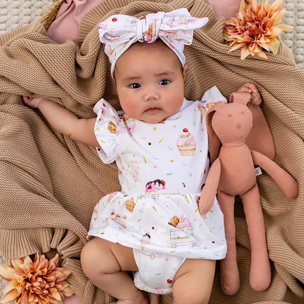 Ice Creams Short Sleeve Organic Dress - View 5
