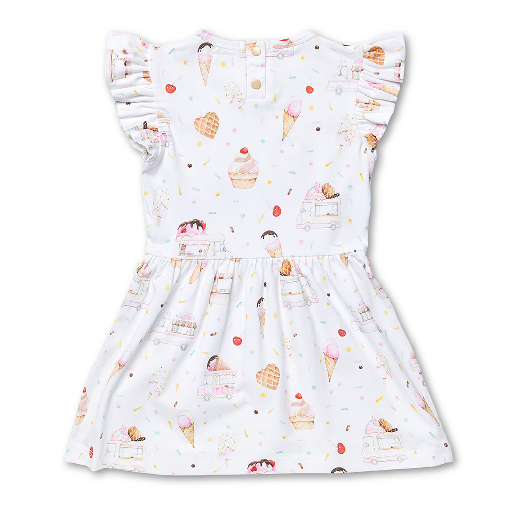 Ice Creams Short Sleeve Organic Dress - View 13