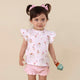 Ice Creams Organic Short Sleeve Top with Frill - Thumbnail 3