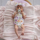 Isla Short Sleeve Organic Kimono Bodysuit - Thumbnail 4