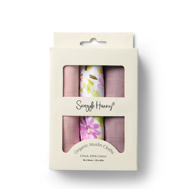 Small Organic Muslin Cloths 3 Pack - Dusk/Isla/Fairytale | Snuggle Hunny