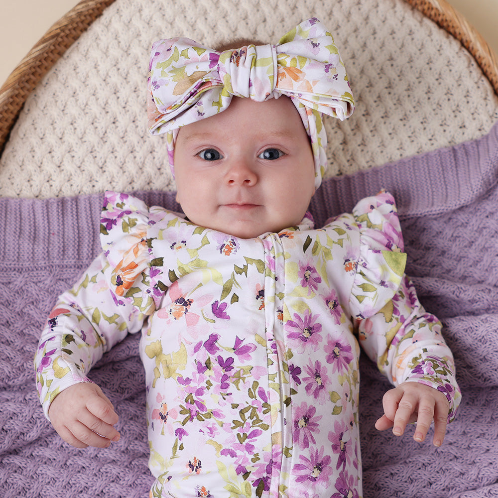 Isla Organic Snugglesuit Convertible Romper with Frill - View 3