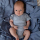 Indigo Baby Jersey Wrap & Beanie Set - Thumbnail 6