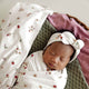 Ladybug Organic Jersey Wrap & Topknot Set - Thumbnail 5