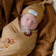 Roar Organic Jersey Wrap & Beanie Set - Thumbnail 9