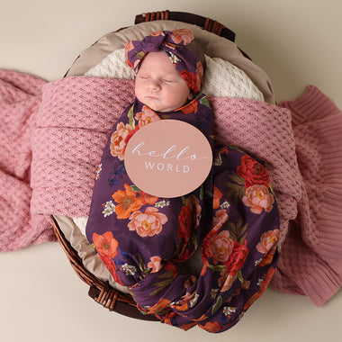 Sienna Organic Jersey Wrap & Topknot Set | Snuggle Hunny