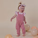 Jewel Pink Organic Joey Overalls - Thumbnail 1