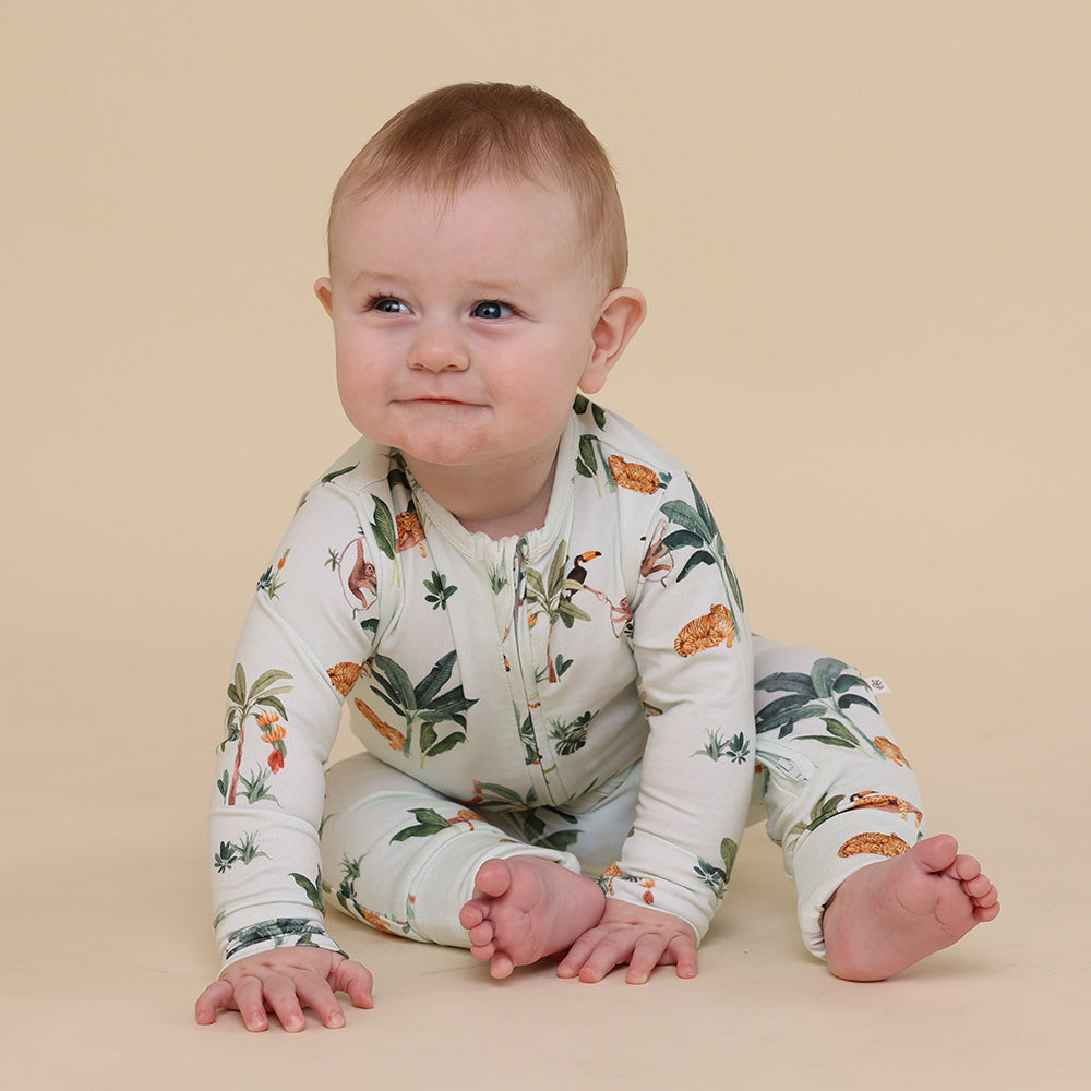 Jungle Organic Snugglesuit Convertible Romper - View 6