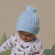 Baby Blue Organic Baby Knit Beanie - Thumbnail 7