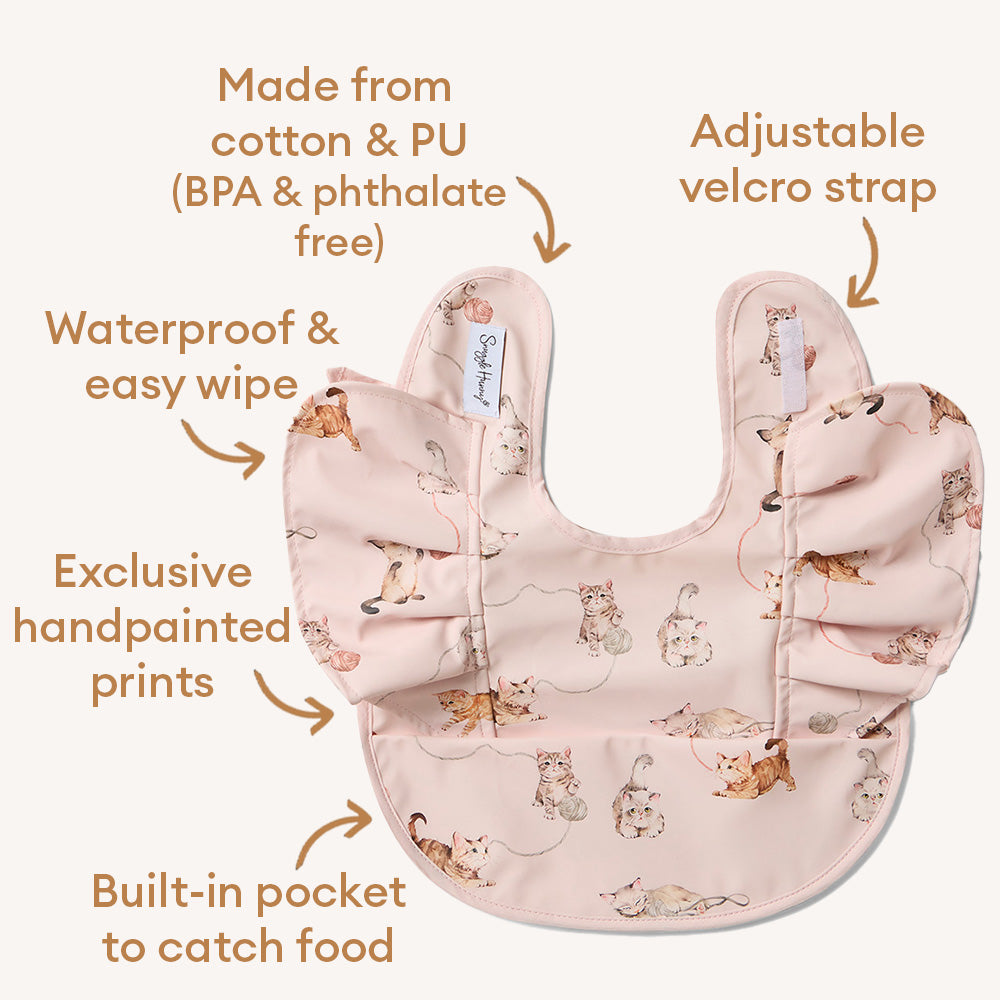 Kittens Frill Snuggle Bib - View 4