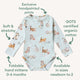Kittens Long Sleeve Organic Bodysuit - Thumbnail 4