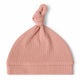Rose Ribbed Organic Knotted Beanie - Thumbnail 3