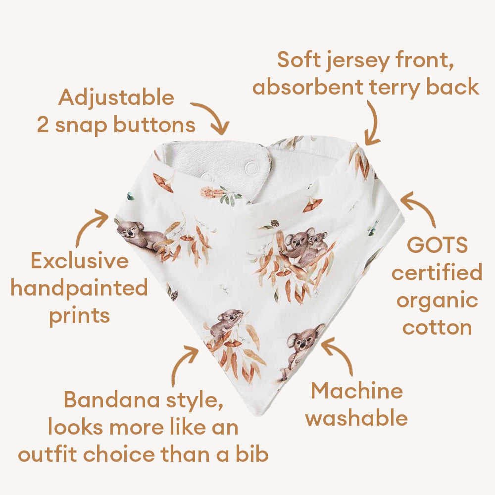 Koala Organic Dribble Bib - View 4