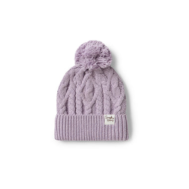 Lavender Organic Baby Knit Beanie | Snuggle Hunny