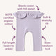 Lavender Organic Pants with Frill - Thumbnail 4