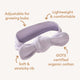 Lavender Ribbed Organic Topknot - Thumbnail 4
