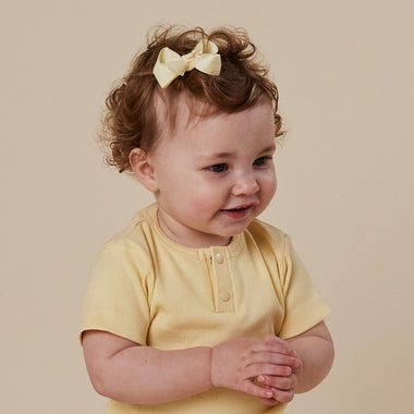 Lemon Bow Hair Clip | Snuggle Hunny