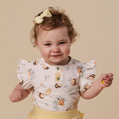 Lemon Bow Hair Clip | Snuggle Hunny