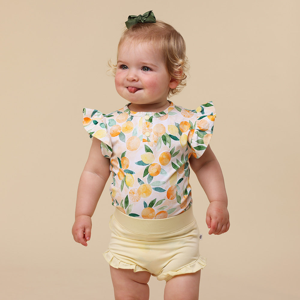 Lemon Sorbet Organic Jersey Bloomers - View 5