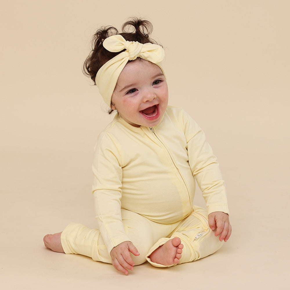 Lemon Sorbet Organic Snugglesuit Convertible Romper - View 4