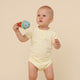 Lemon Sorbet Short Sleeve Organic Bodysuit - Thumbnail 5
